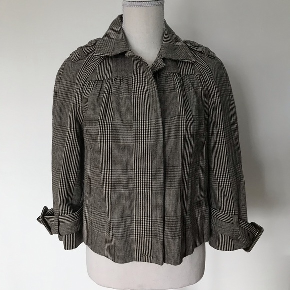 HP🎉 NWOT Banana Republic Brown Plaid Jacket - Picture 6 of 7
